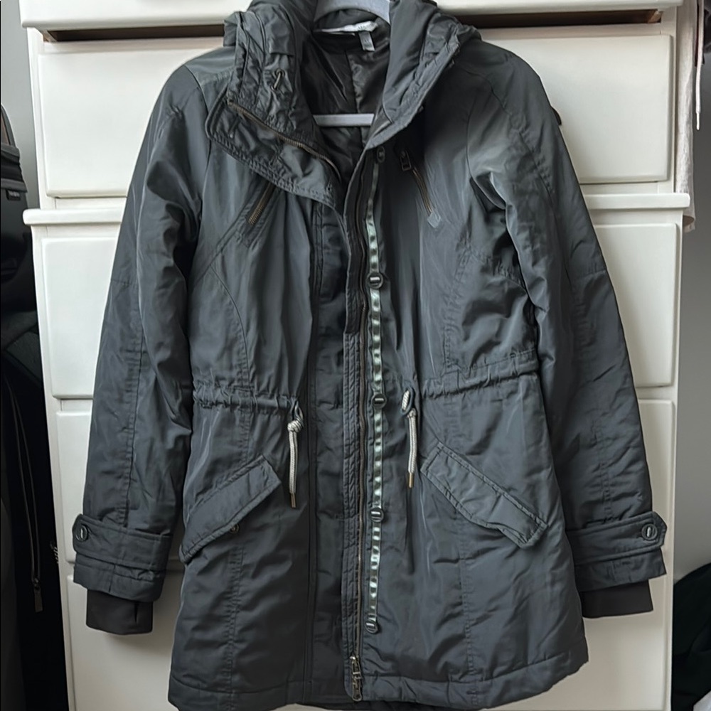 Athleta Green Hooded Parka